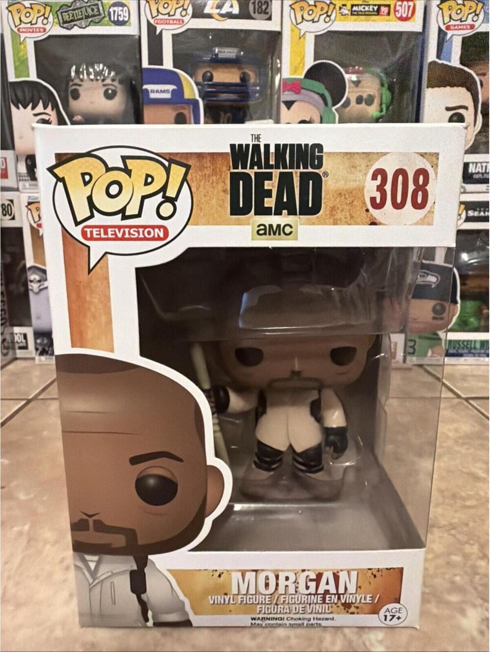 Funko Pop! Television: The Walking Dead  MORGAN #308 w/Protector